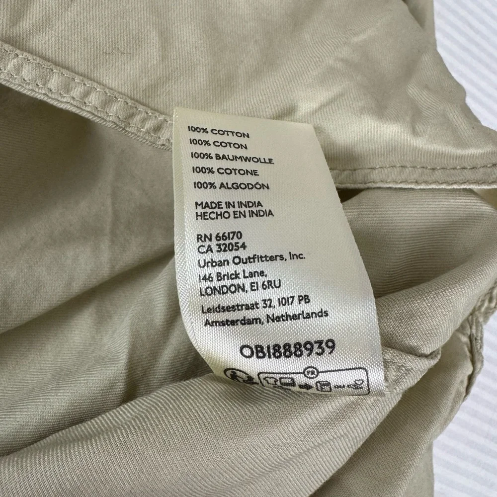 Free People The Freddie Tan khaki Castle wall color Oversized Button Down XS - Picture 11 of 15